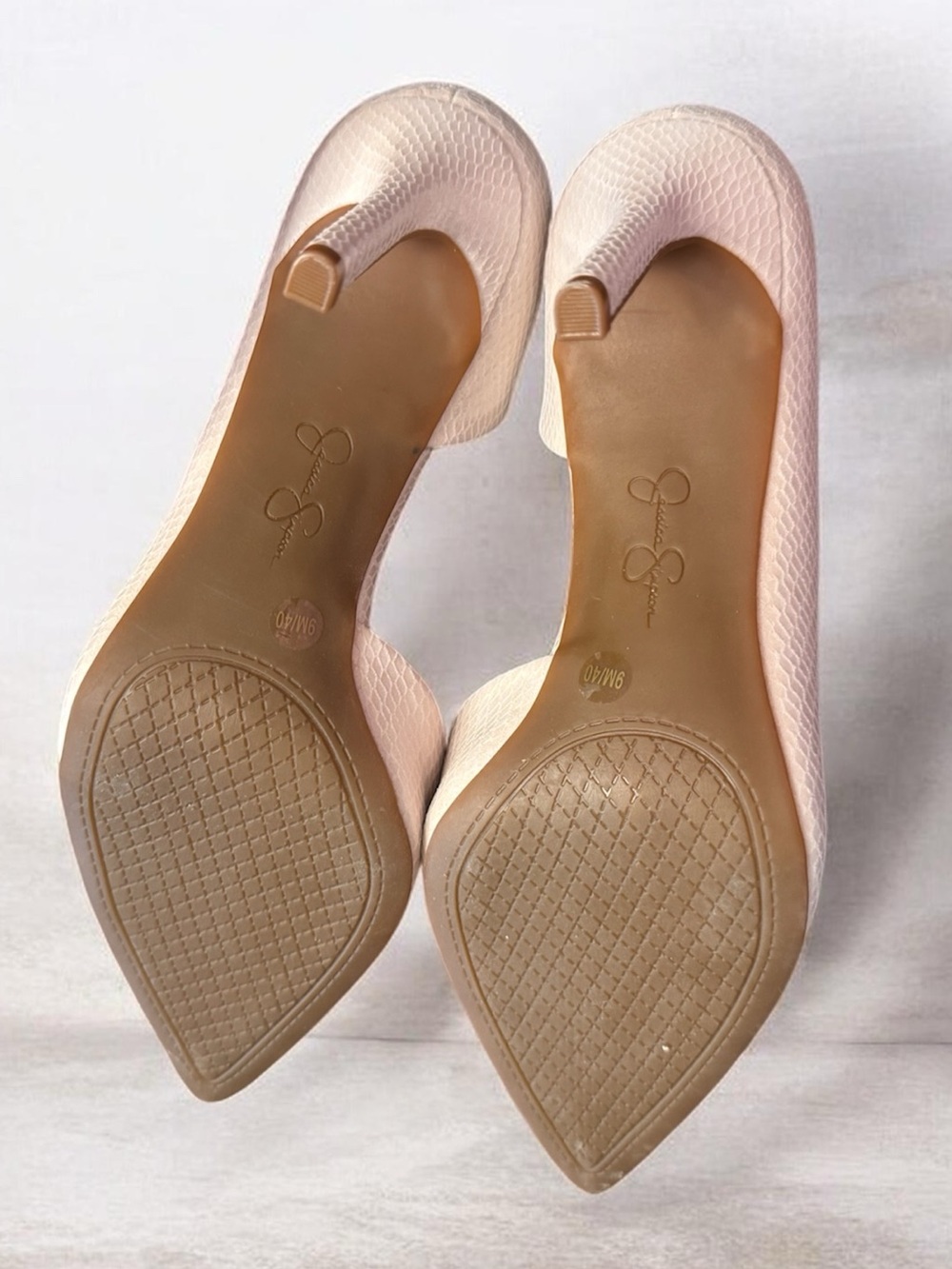 Jessica Simpson Ivory Textured Pointed-Toe Stiletto Pumps - Picture 6 of 6
